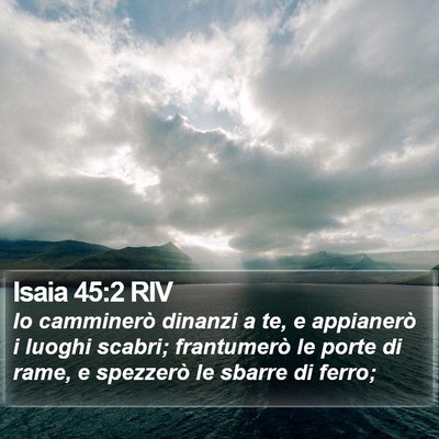 Isaia 45:2 RIV Bible Verse Image