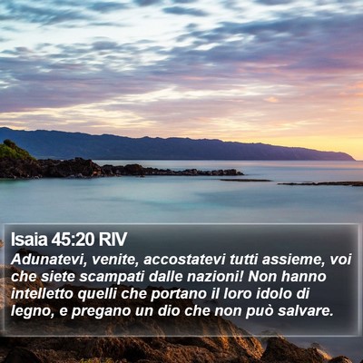 Isaia 45:20 RIV Bible Verse Image