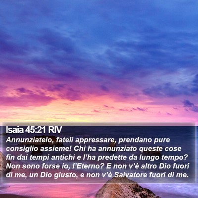 Isaia 45:21 RIV Bible Verse Image