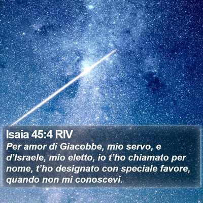 Isaia 45:4 RIV Bible Verse Image