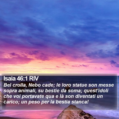 Isaia 46:1 RIV Bible Verse Image
