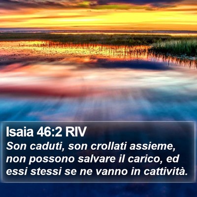 Isaia 46:2 RIV Bible Verse Image