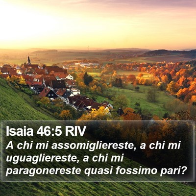 Isaia 46:5 RIV Bible Verse Image