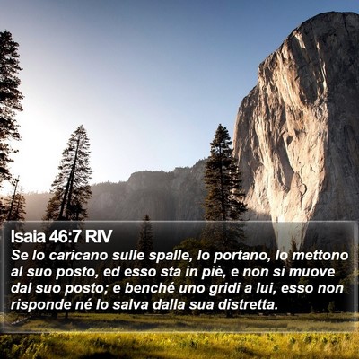 Isaia 46:7 RIV Bible Verse Image