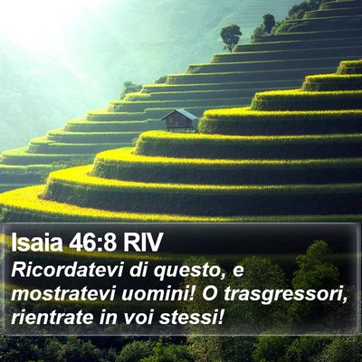 Isaia 46:8 RIV Bible Verse Image