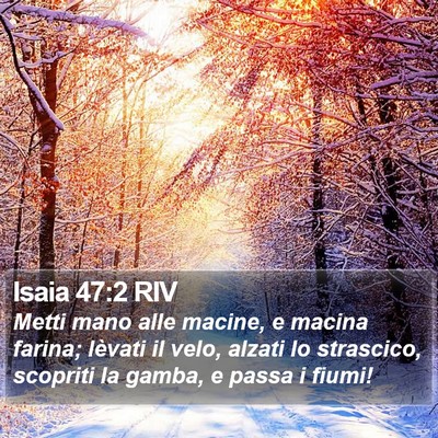 Isaia 47:2 RIV Bible Verse Image
