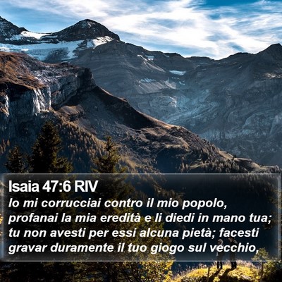 Isaia 47:6 RIV Bible Verse Image