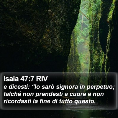 Isaia 47:7 RIV Bible Verse Image