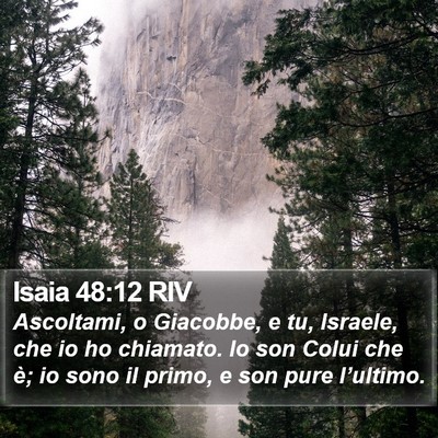 Isaia 48:12 RIV Bible Verse Image