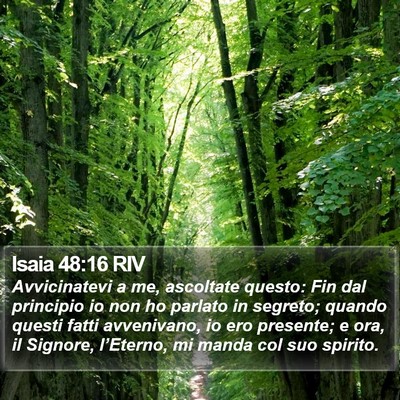 Isaia 48:16 RIV Bible Verse Image