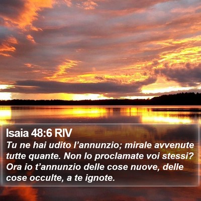 Isaia 48:6 RIV Bible Verse Image
