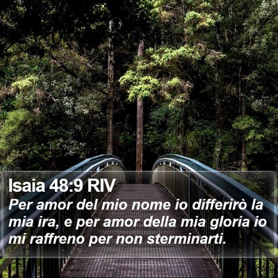 Isaia 48:9 RIV Bible Verse Image