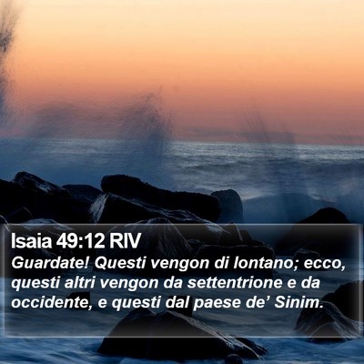 Isaia 49:12 RIV Bible Verse Image