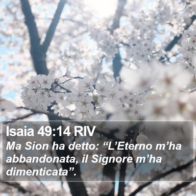 Isaia 49:14 RIV Bible Verse Image