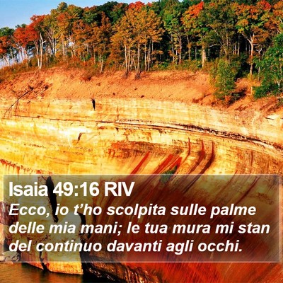 Isaia 49:16 RIV Bible Verse Image
