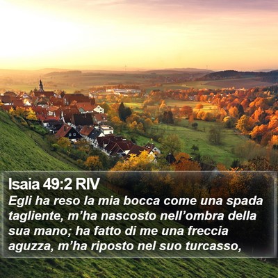 Isaia 49:2 RIV Bible Verse Image