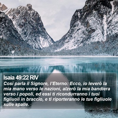 Isaia 49:22 RIV Bible Verse Image