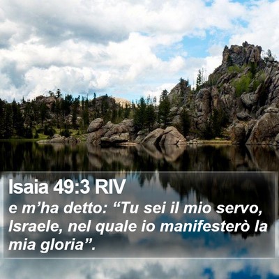 Isaia 49:3 RIV Bible Verse Image