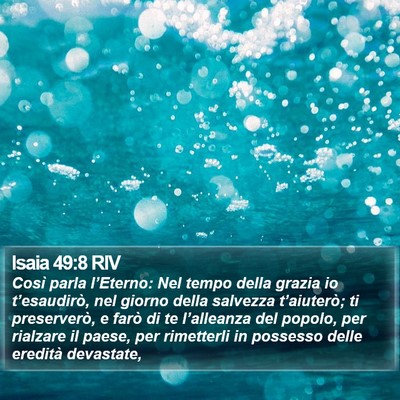 Isaia 49:8 RIV Bible Verse Image