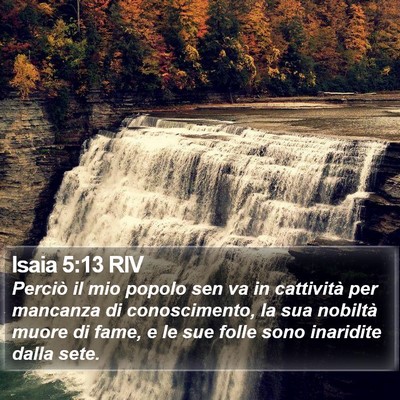 Isaia 5:13 RIV Bible Verse Image