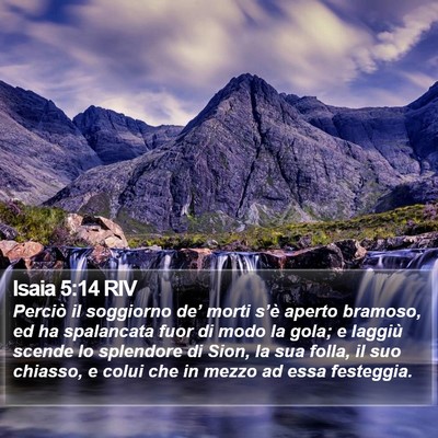 Isaia 5:14 RIV Bible Verse Image