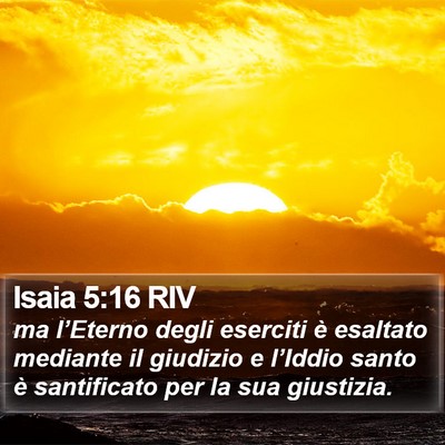 Isaia 5:16 RIV Bible Verse Image