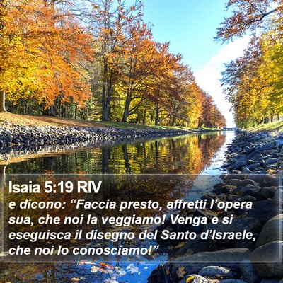 Isaia 5:19 RIV Bible Verse Image