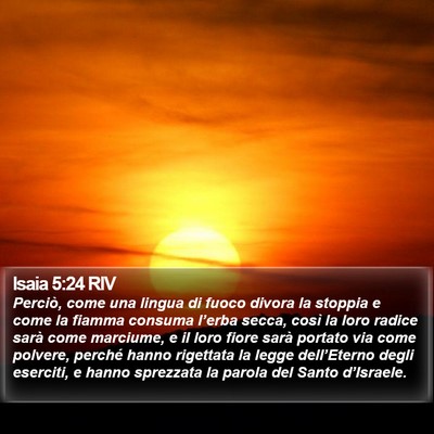 Isaia 5:24 RIV Bible Verse Image
