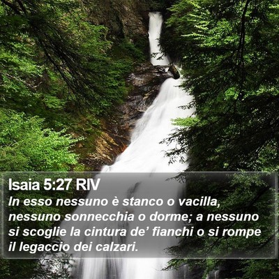 Isaia 5:27 RIV Bible Verse Image