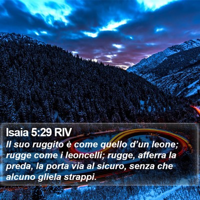 Isaia 5:29 RIV Bible Verse Image