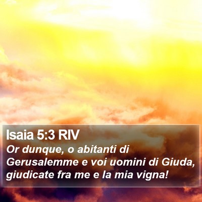 Isaia 5:3 RIV Bible Verse Image