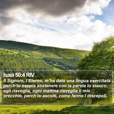 Isaia 50:4 RIV Bible Verse Image