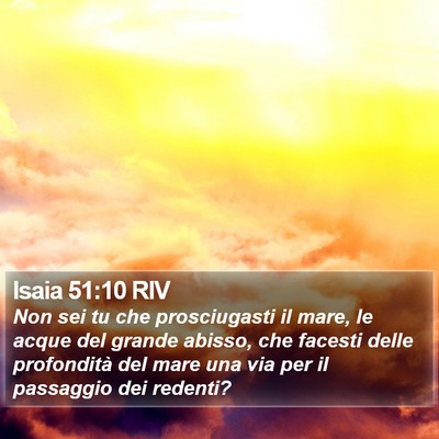 Isaia 51:10 RIV Bible Verse Image