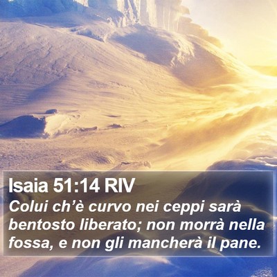 Isaia 51:14 RIV Bible Verse Image