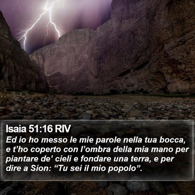 Isaia 51:16 RIV Bible Verse Image