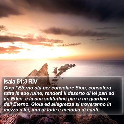 Isaia 51:3 RIV Bible Verse Image