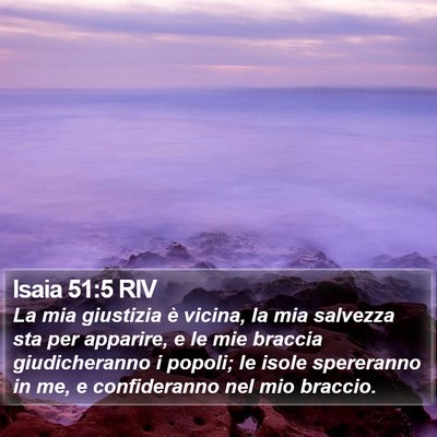 Isaia 51:5 RIV Bible Verse Image