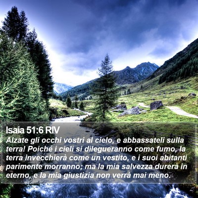 Isaia 51:6 RIV Bible Verse Image
