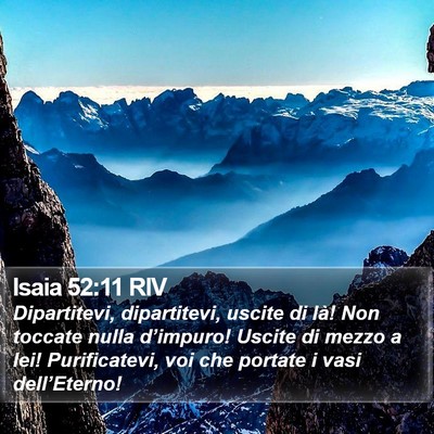 Isaia 52:11 RIV Bible Verse Image