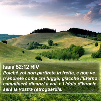 Isaia 52:12 RIV Bible Verse Image