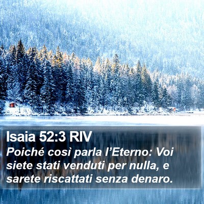 Isaia 52:3 RIV Bible Verse Image