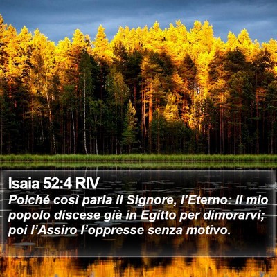 Isaia 52:4 RIV Bible Verse Image