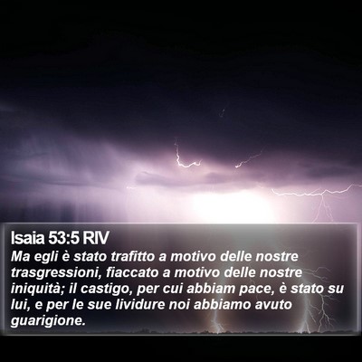 Isaia 53:5 RIV Bible Verse Image
