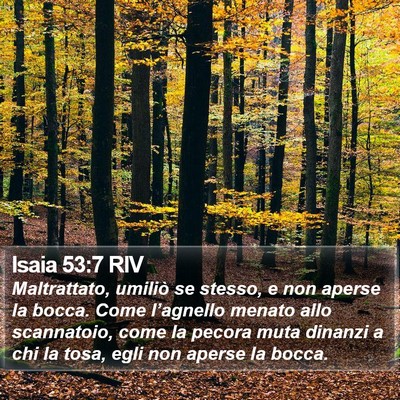 Isaia 53:7 RIV Bible Verse Image