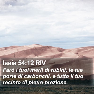 Isaia 54:12 RIV Bible Verse Image