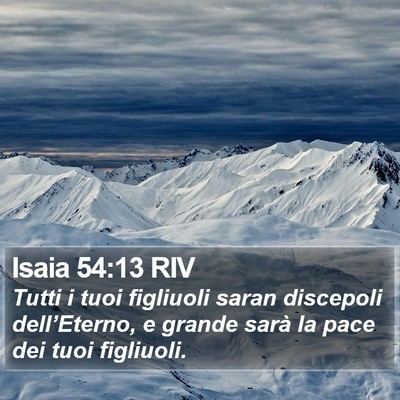 Isaia 54:13 RIV Bible Verse Image