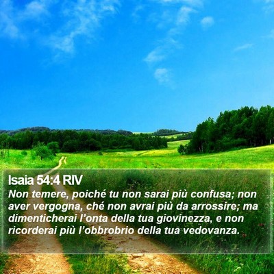 Isaia 54:4 RIV Bible Verse Image