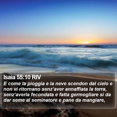 Isaia 55:10 RIV Bible Verse Image