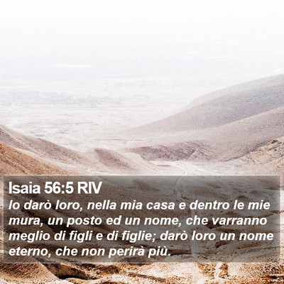 Isaia 56:5 RIV Bible Verse Image