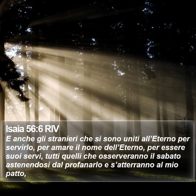 Isaia 56:6 RIV Bible Verse Image